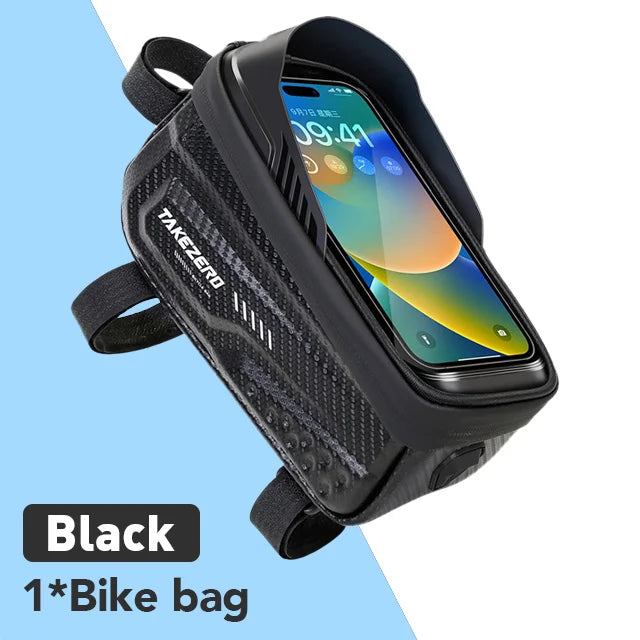 NEWBOLER Bicycle Bag Cycling Top Front Tube Frame Bag Waterproof 6.5 Inches Phone Case Storage Touch Screen MTB Road Bike Bag Leedoar