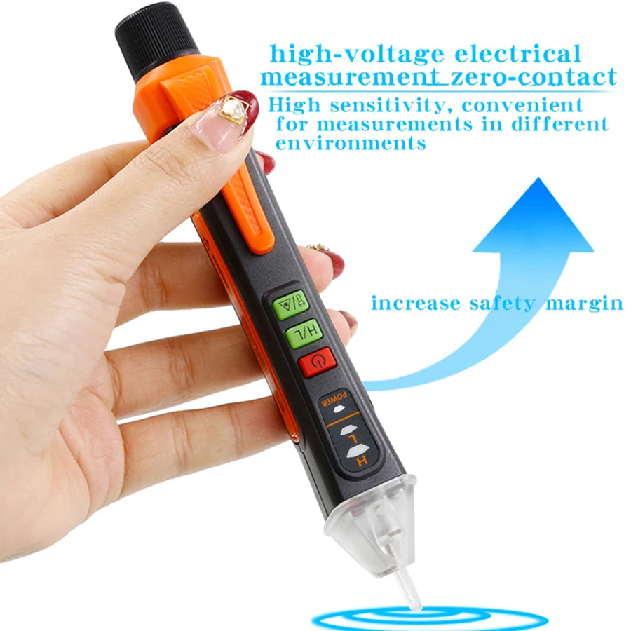 NJTY T02A Multifunction Non-Contact High Voltage Induction Tester, Live/Neutral Wire Detector, Household Electric Tester Pen Leedoar