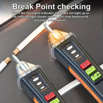 NJTY T02A Voltage Detector Electrical Pen AC Voltage Tester Smart Breakpoint Finder 12-1000V 50/60Hz Non-Contact T02B Voice Leedoar