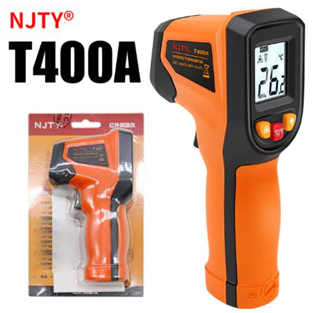 NJTY T400 T400A T600 T600A Digital Infrared Thermometer Laser Thermometer Non Contact Laser Thermometer Industrial Tool Leedoar