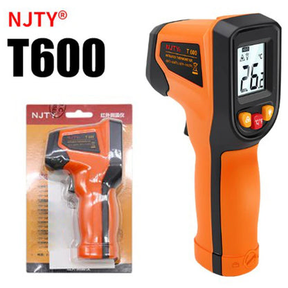 NJTY T400 T400A T600 T600A Digital Infrared Thermometer Laser Thermometer Non Contact Laser Thermometer Industrial Tool Leedoar