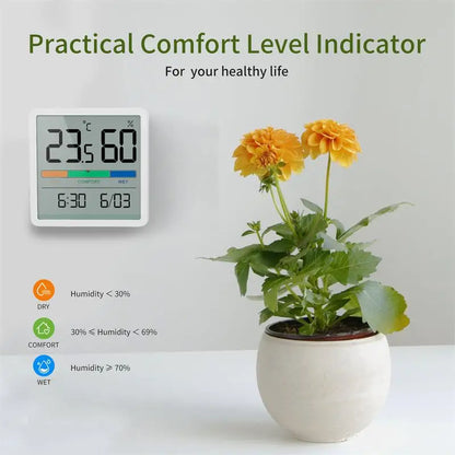 NOKLEAD New Digital Home Indoor Temperature Humidity Meter LCD Digital Thermometer Hygrometer Sensor Gauge Weather Station Leedoar