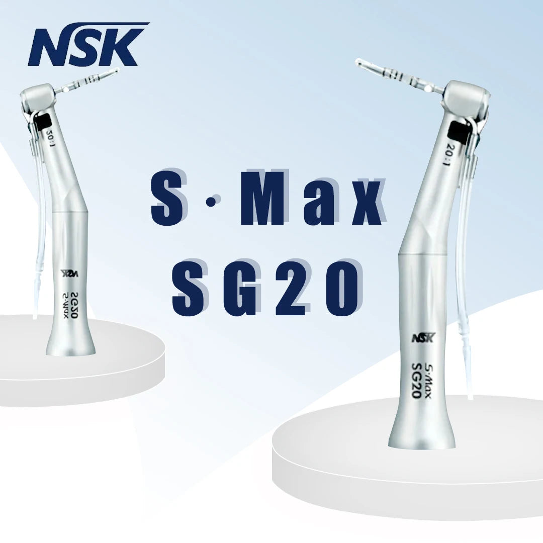 Contraángulo dental NSK S.Max SG20 de baja velocidad con reducción de 20:1 para cirugía de implantes, contraángulo con turbina de aire 