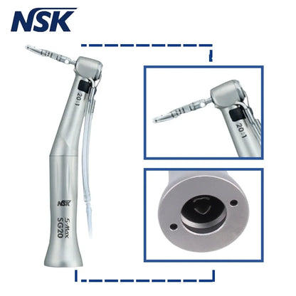 NSK S.Max SG20 contraangulo Dental Peça de Mão de Baixa Velocidade 20:1 Redução Implante Cirurgia Contra Ângulo Peça de Mão Turbina de Ar 