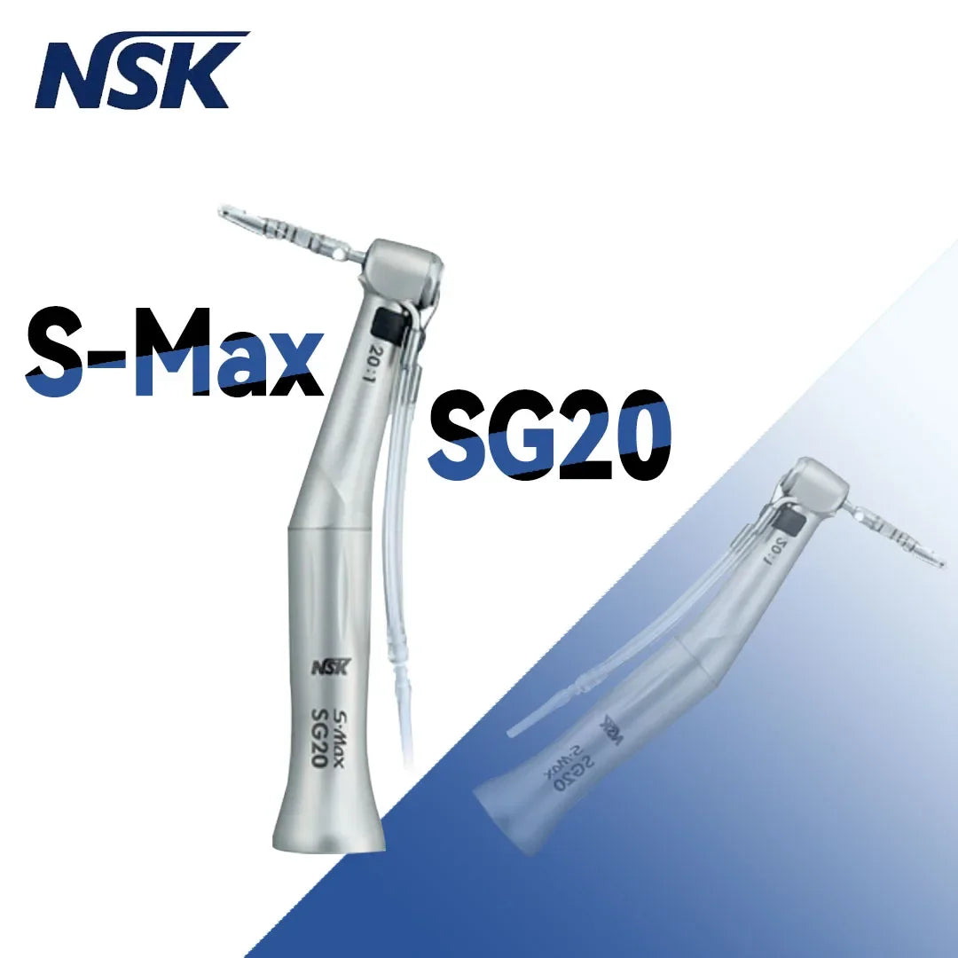 Contraángulo dental NSK S.Max SG20 de baja velocidad con reducción de 20:1 para cirugía de implantes, contraángulo con turbina de aire 