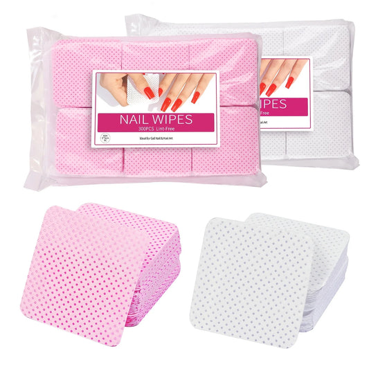 Nail Polish Remover Wipes Nail Cleaning Pads, Non Woven Nail Pads For Women Girl Beauty Salon Leedoar