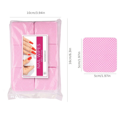 Nail Polish Remover Wipes Nail Cleaning Pads, Non Woven Nail Pads For Women Girl Beauty Salon Leedoar