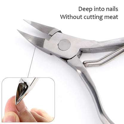 Nail Scissors Cuticle Clipper Manicure Nippers Dead Skin Remover Stainless Steel Pedicure Tool Trimmers Eagle Beak Plier Leedoar