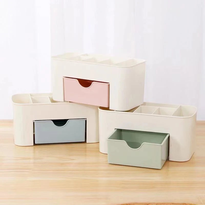 Nail Storage Box Container Cotton Swab Storage Box Accessories Cleaning Desktop Tools Multifunctional Jewelry Box Cosmetic Stor Leedoar