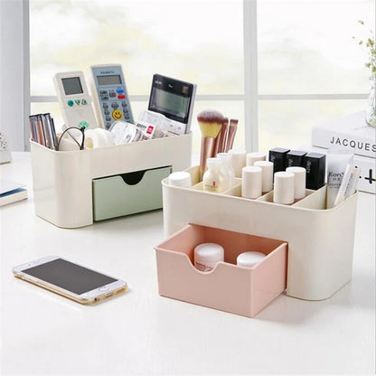 Nail Storage Box Container Cotton Swab Storage Box Accessories Cleaning Desktop Tools Multifunctional Jewelry Box Cosmetic Stor Leedoar