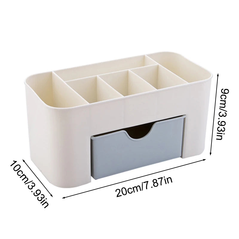 Nail Storage Box Container Cotton Swab Storage Box Accessories Cleaning Desktop Tools Multifunctional Jewelry Box Cosmetic Stor Leedoar