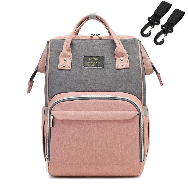 Nappy Backpack Bag Mummy Large Capacity Bag Mom Baby Multi-function Waterproof Outdoor Travel Diaper Bags For Baby Care Leedoar