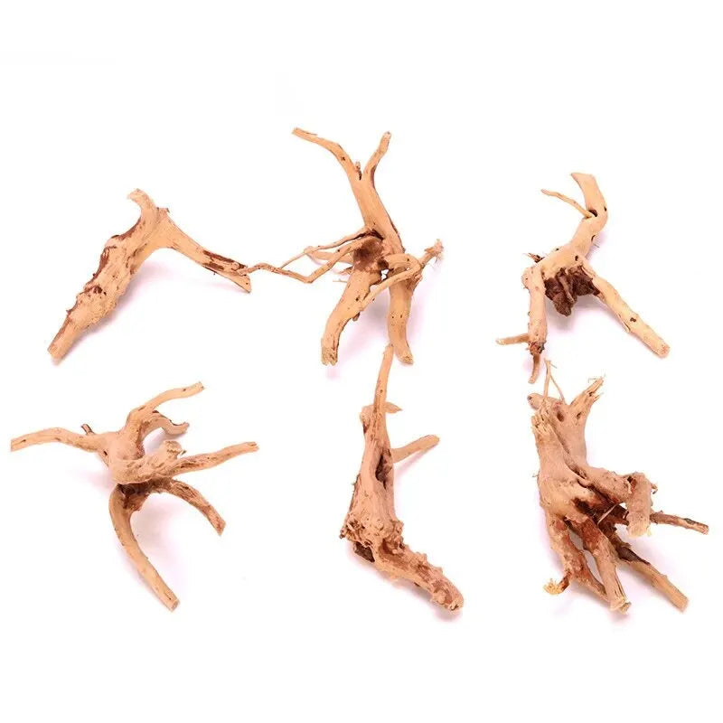 Natural Driftwood Cuckoo Roots Dead-wood Tree Trunk Micro Landscape Creative Reptile Cylinder Fish Tank Ornament Aquarium Decor