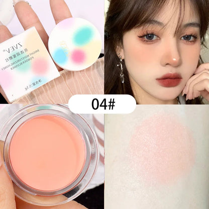 Airy Blush Clay Pigmented Powdery Cream Blusher DaimAnpu Long-Lasting Tender Look Uplifting Color Matte Girlish Blush Leedoar