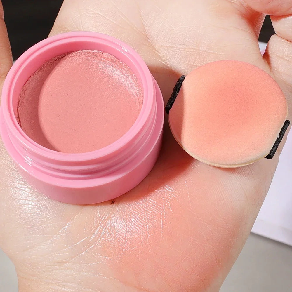 Airy Blush Clay Pigmented Powdery Cream Blusher DaimAnpu Long-Lasting Tender Look Uplifting Color Matte Girlish Blush Leedoar