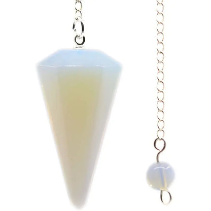 Natural Stone Quartz Agates Pendant Reiki Healing Cone Amethyst Charm Pendulum Pendants For Divination Dowsing Reiki Crystals Leedoar