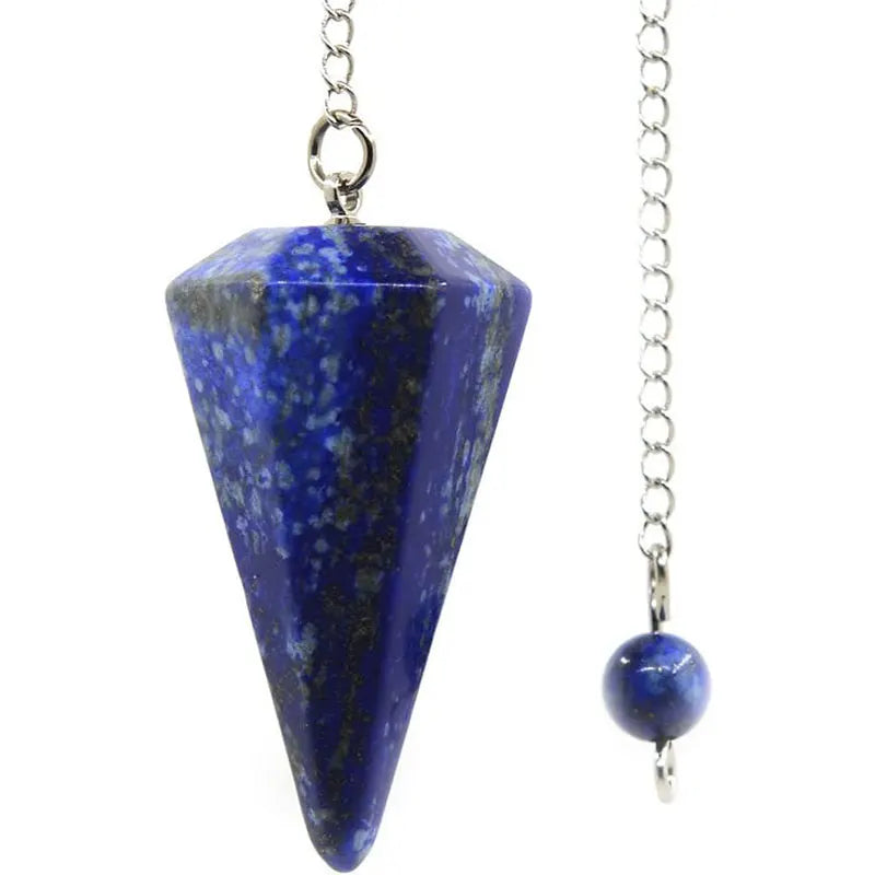 Natural Stone Quartz Agates Pendant Reiki Healing Cone Amethyst Charm Pendulum Pendants For Divination Dowsing Reiki Crystals Leedoar