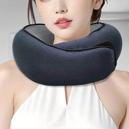 Neck Support Pillow Outdoor Travel Memory Foam Pillow with 360-Degree Head Support Comfortable Airplane Pillow for Sleep Rest