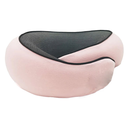 Neck Support Pillow Outdoor Travel Memory Foam Pillow with 360-Degree Head Support Comfortable Airplane Pillow for Sleep Rest