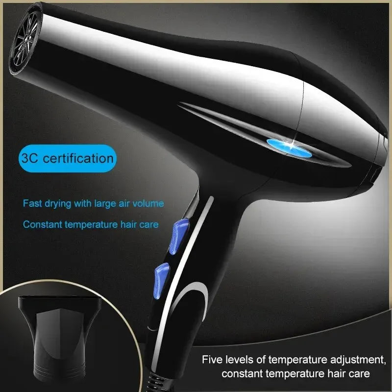 Negative Ion Hair Dryer Constant Temperature Hair Care without Hurting Hair Light and Portable Essential for Home and Travel Leedoar