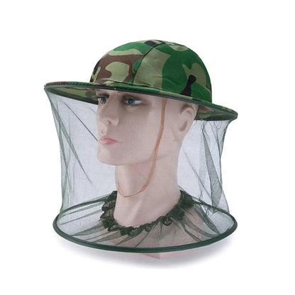 Net Mesh Face Protector Cap Insect Bee Mosquito Resistance Sun Fish Hat Leedoar