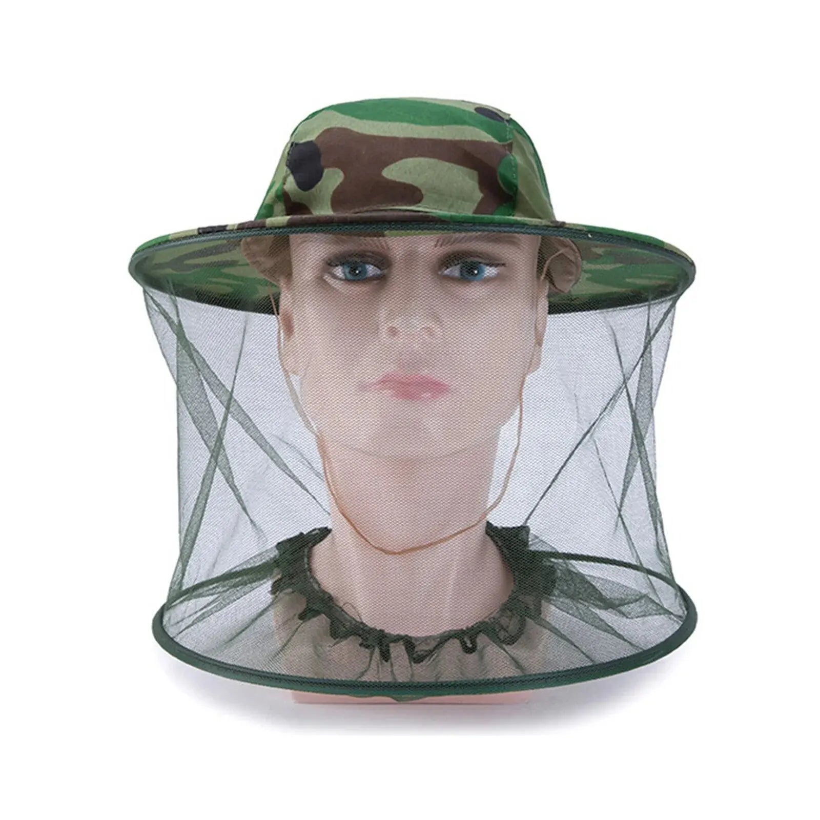 Net Mesh Face Protector Cap Insect Bee Mosquito Resistance Sun Fish Hat Leedoar