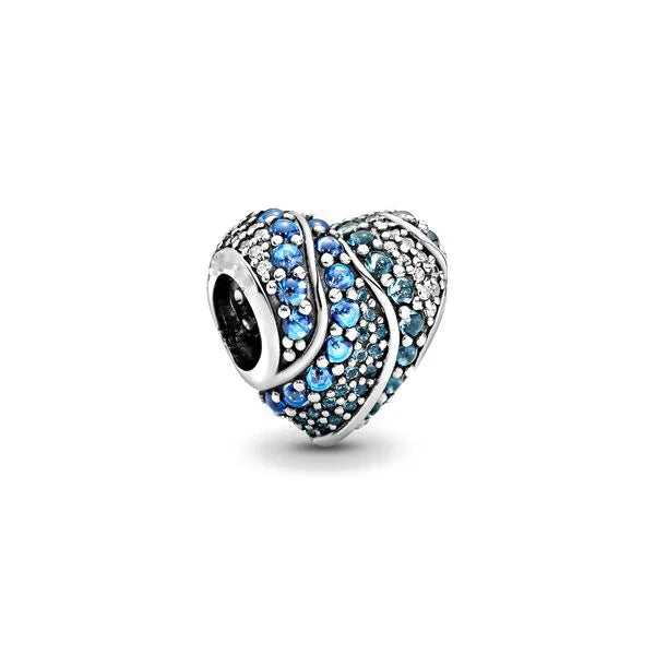 Novo 925 Prata Coração Forma Roxo Rosa Vermelho Azul Verde Zircão Charme Contas Redondas Ajuste Original Pandora Pulseira DIY Jóias Finas 