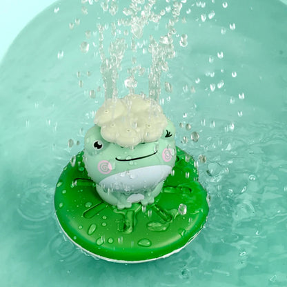 New Baby Bath Toys Electric Spray Water Floating Rotation Frog Sprinkler Shower Game For Children Kid Gifts Swimming Bathroom Leedoar