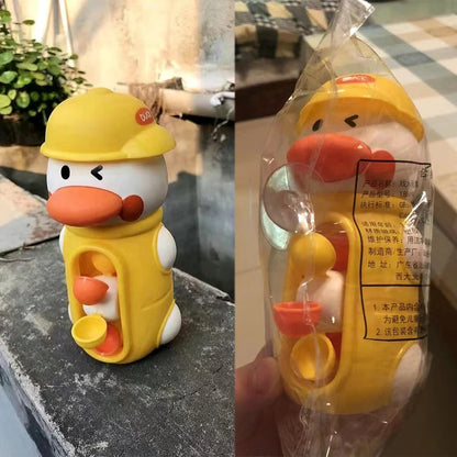 Nuevos y lindos juguetes de baño para baby shower con forma de pato o elefante, juego de agua para niños, juego de rueda de agua con ventosa para el baño de niños 