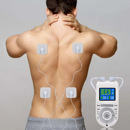 New Electric Tens Muscle Stimulator Ems Acupuncture Face Body Massager Digital Therapy Herald Massage Tool Electrostimulator Leedoar