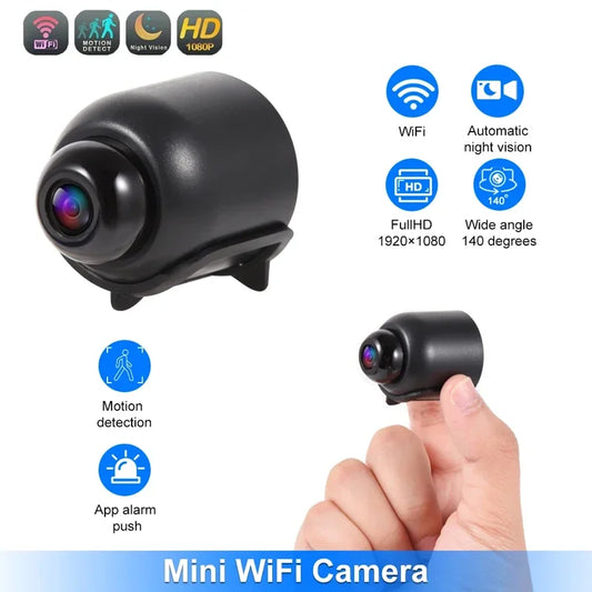 Nova câmera mini WiFi FHD 1080P com visão noturna, detecção de movimento, câmera de vídeo, segurança residencial, filmadora, vigilância, monitor de bebê 