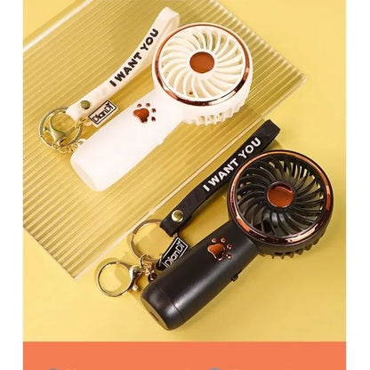 New Fan Summer Mini USB Charging Small Fan Cute Cartoon Portable Handheld Fan air cooler Leedoar