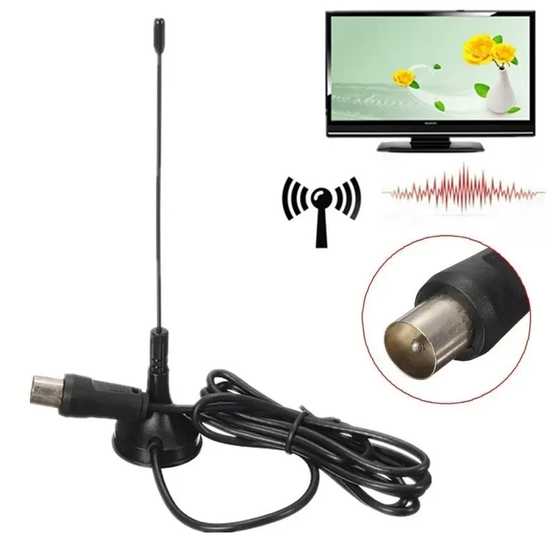 Novo receptor de sinal digital interno Freeview HDTV 5dBi DVB T Mini antena de TV amplificador de antena CMMB receptores de televisão 