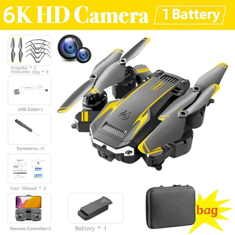 New G6 Drone 8K 5G GPS Professional HD 360 ° Aerial Photography Dual-Camera Foldables Obstacles Avoidanc Brushless Quadrotor 5KM Leedoar