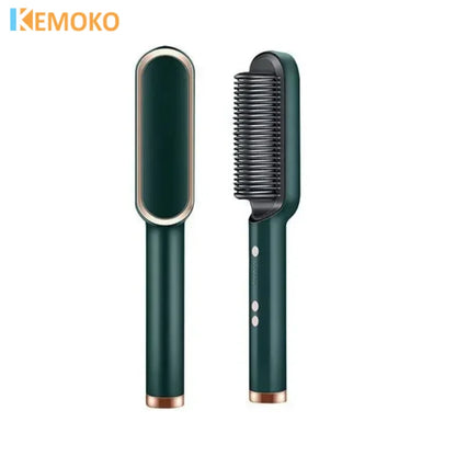 New Hair Straightener Professional Quick Heated Electric Hot Comb Hair Mini Comb Personal Care Multifunctional Hairstyle Brush Leedoar