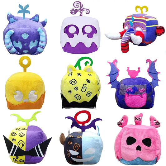 New Kids Toys Blox Fruits Plush Doll Anime Game Stuffed Devil Fruit Horror Doll Plush Toy Home Decor Throw Pillow Children Gifts Leedoar