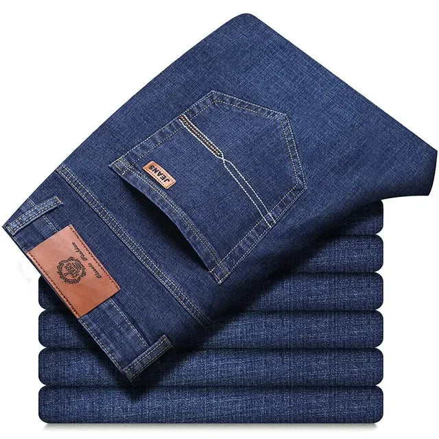 New Men Classic Jeans Jean Homme Pantalones Hombre Men Mannen Soft Black Biker Masculino Denim Overalls Mens Pants Size 30-38 Leedoar