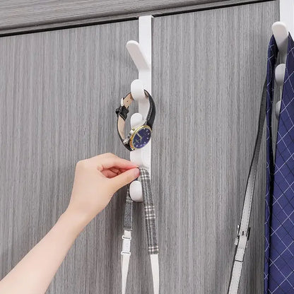 New Multifunctional Fivesegment Hook Portable Coat Door Towel Hook Free Punching Seamless Hook Leedoar