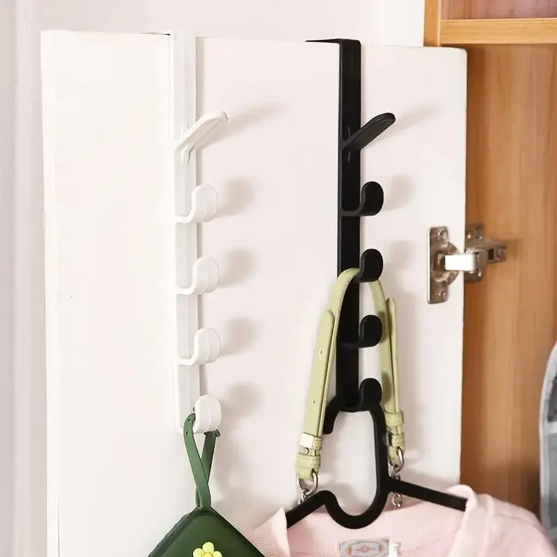 New Multifunctional Fivesegment Hook Portable Coat Door Towel Hook Free Punching Seamless Hook Leedoar