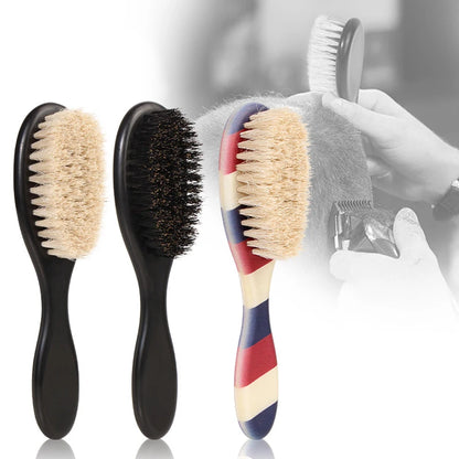 New Professional Barber Shaving Beard Brush Removal Neck Dusting Horse Hair Brushes Face Mustache Salon Cleaning Styling Tools Leedoar