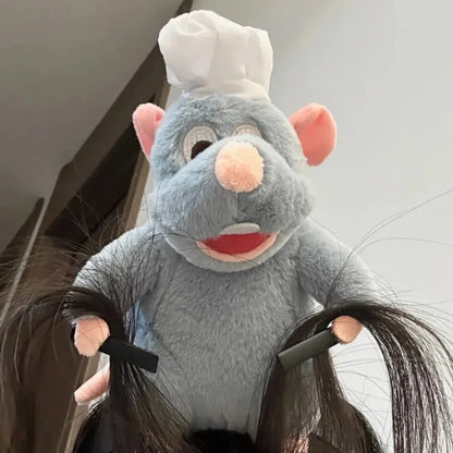 New Ratatouille Hairband Cartoon Anime Cute Plush Doll Hairpin Funny Headband Cute Headdress Creative Headband Girl Gifts Leedoar