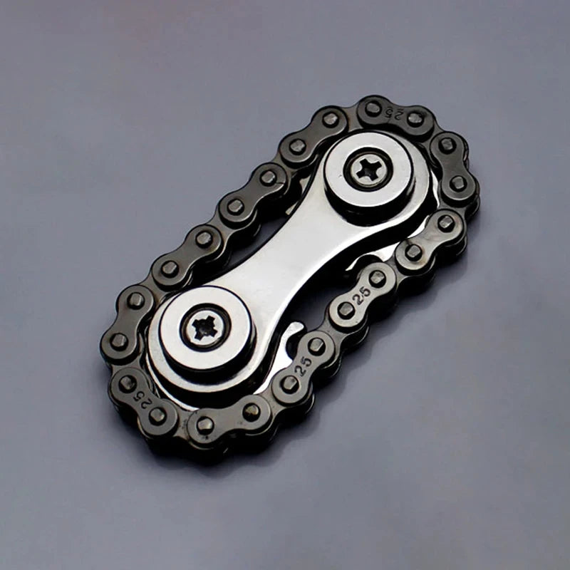 New Sprockets Flywheel Fingertip Gyro Fidget Spinner Antistress Anxiety Metal Bike Chains Christmas Gift For Adult Kids Leedoar