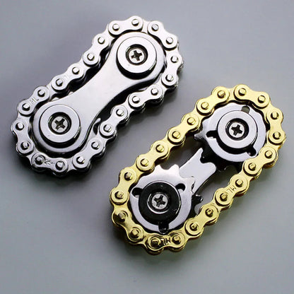 New Sprockets Flywheel Fingertip Gyro Fidget Spinner Antistress Anxiety Metal Bike Chains Christmas Gift For Adult Kids Leedoar