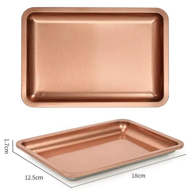 New Stainless Steel Cosmetic Storage Tray Nail Art Equipment Plate Doctor Surgical Dental Tray False Nails Dish Tools Leedoar