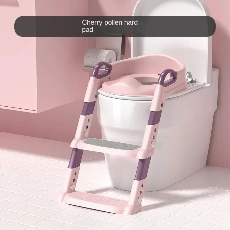 New Stepped Children's Toilet Foldable Foot Stool Multi-functional Toilet Boy Girl Baby Toilet Training Potty Ladder for Kids Leedoar