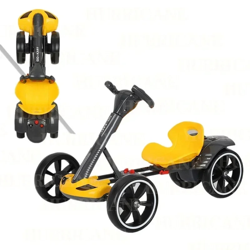 New outdoor lightweight installation-free foldable children's electric kart