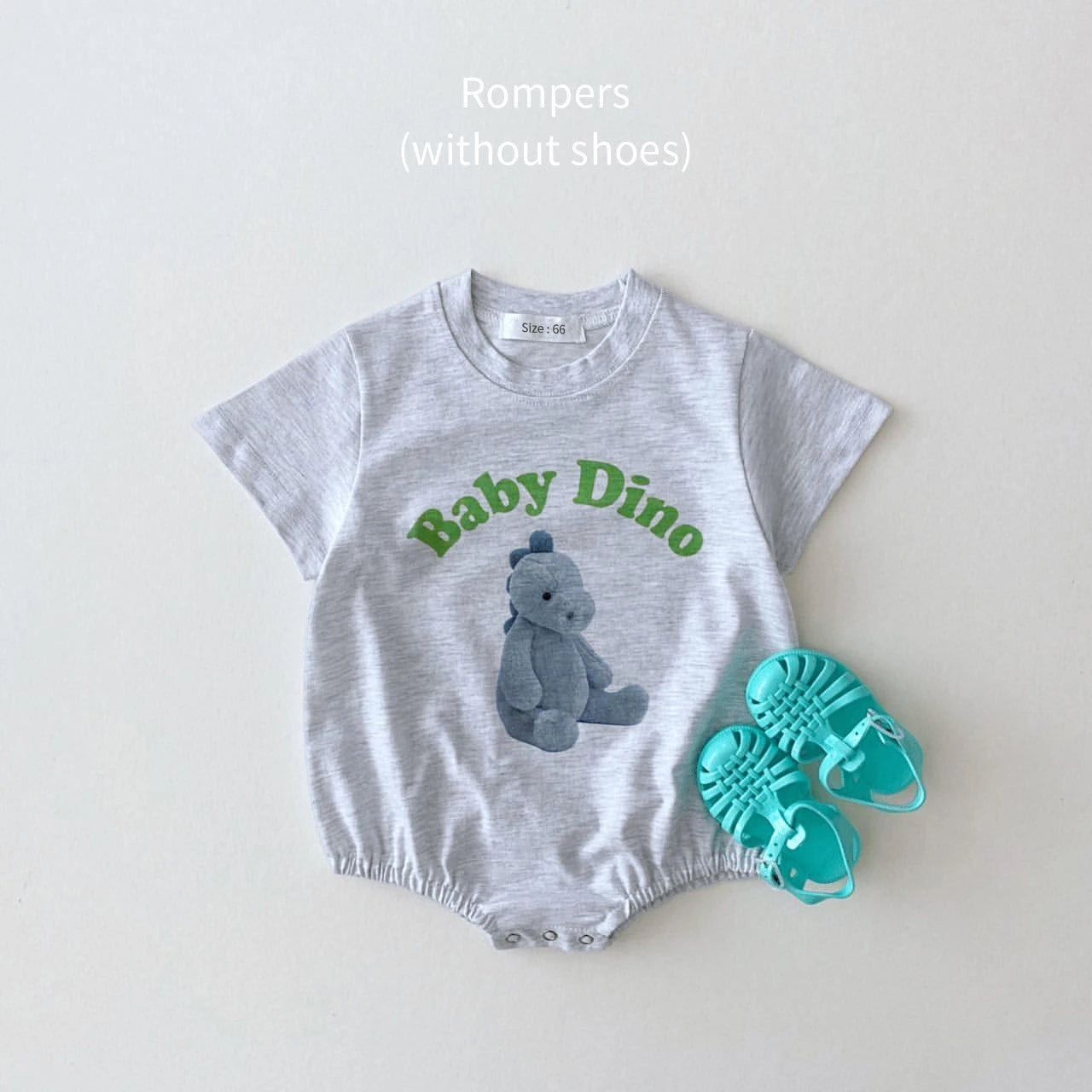 Newborn Baby Girl Cute Animal Short Sleeves Jumpsuit Thin Comfortable Cotton Bodysuit One Piece Boy Summer Outfits Clothing Leedoar