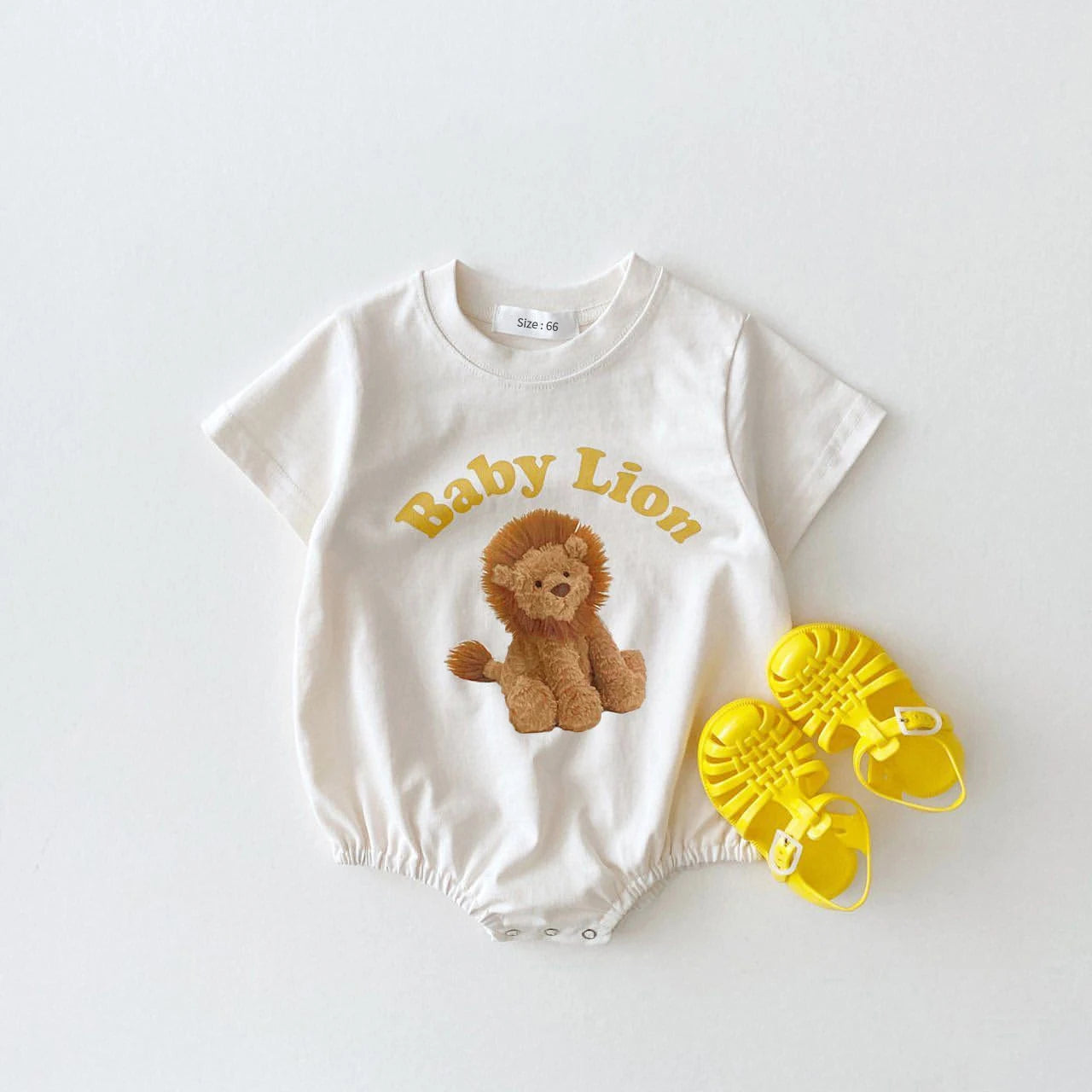 Newborn Baby Girl Cute Animal Short Sleeves Jumpsuit Thin Comfortable Cotton Bodysuit One Piece Boy Summer Outfits Clothing Leedoar