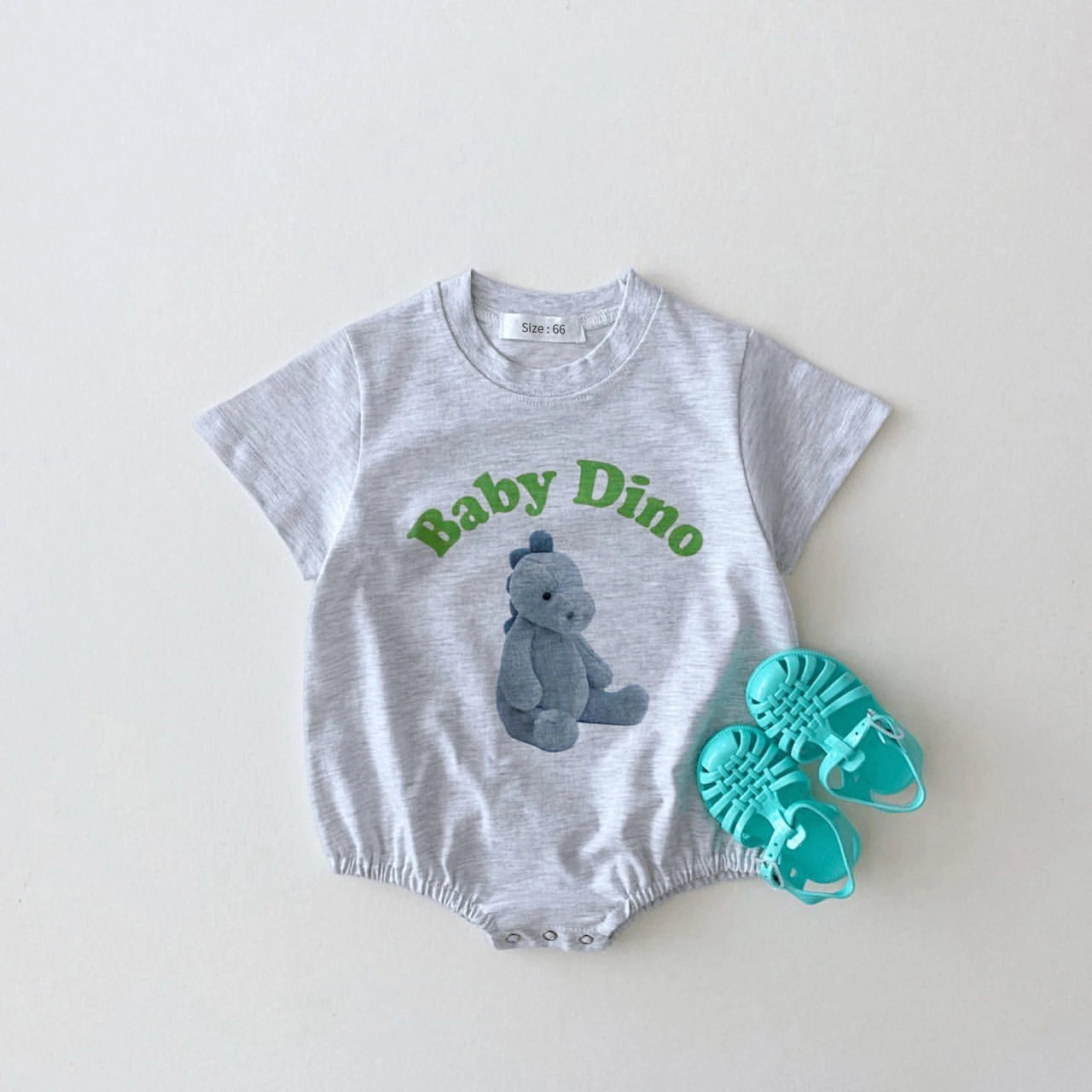 Newborn Baby Girl Cute Animal Short Sleeves Jumpsuit Thin Comfortable Cotton Bodysuit One Piece Boy Summer Outfits Clothing Leedoar