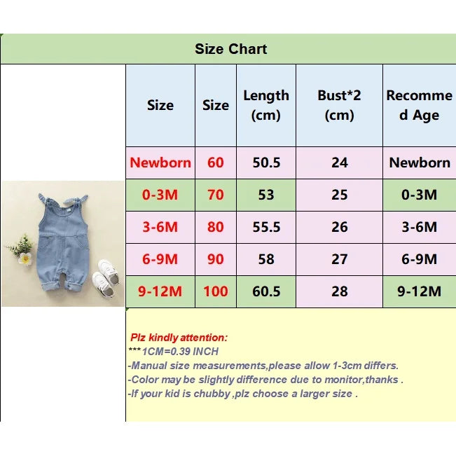 Newborn Baby Unisex Girl Boy Romper Bodysuit Cotton Denim Solid Tether Sling Button Baby One Piece For Baby Girl Boy 0-12 Months Leedoar